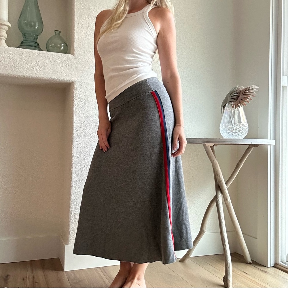 Velvet by Graham & Spencer sport stripe maxi skirt